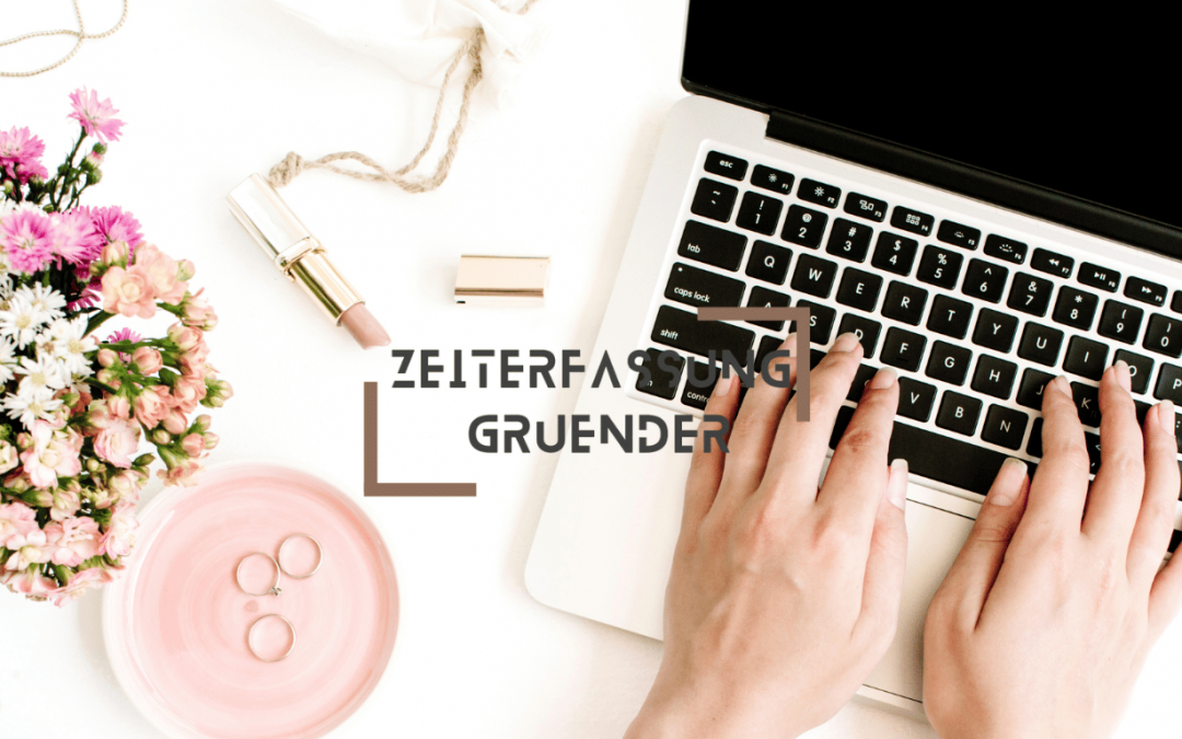 Illustration von Geschäftsleuten, die an einem Tisch arbeiten und moderne Technologie zur Zeiterfassung in Kleinbetrieben verwenden